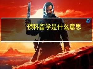 预科留学是什么意思