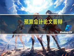 预算会计论文答辩