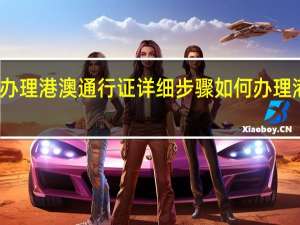预约办理港澳通行证详细步骤 如何办理港澳通行证