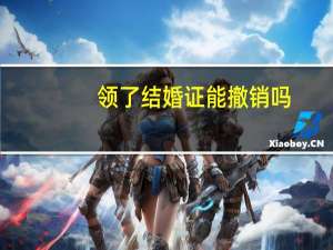 领了结婚证能撤销吗