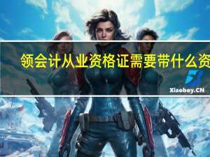 领会计从业资格证需要带什么资料