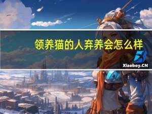 领养猫的人弃养会怎么样