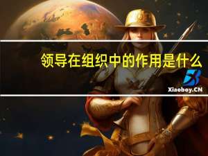 领导在组织中的作用是什么