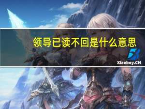 领导已读不回是什么意思