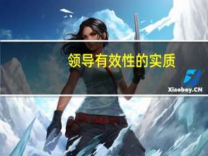 领导有效性的实质