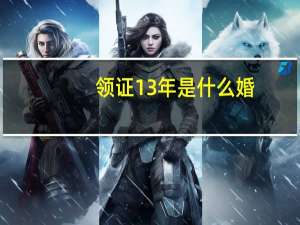 领证13年是什么婚（13年是什么婚）