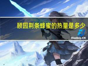 颐园 荆条蜂蜜的热量是多少