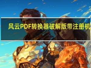 风云PDF转换器破解版带注册机 V6.0 最新免费版（风云PDF转换器破解版带注册机 V6.0 最新免费版功能简介）