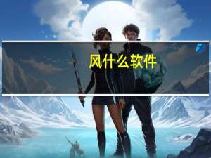风什么软件（风型软件）