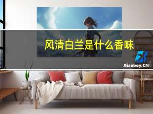 风清白兰是什么香味