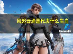 风起云涌是代表什么生肖（风起云涌是什么生肖）