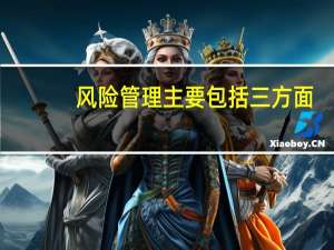 风险管理主要包括三方面