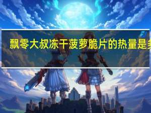飘零大叔 冻干菠萝脆片的热量是多少