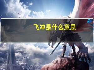 飞冲是什么意思