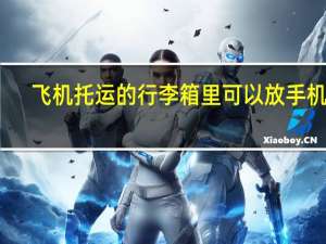 飞机托运的行李箱里可以放手机吗