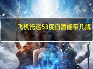 飞机托运53度白酒能带几瓶
