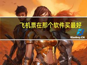 飞机票在那个软件买最好