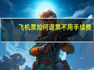 飞机票如何退票不用手续费