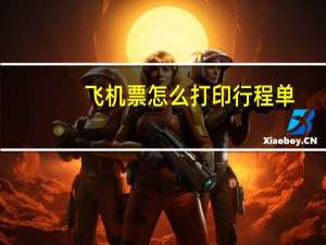 飞机票怎么打印行程单