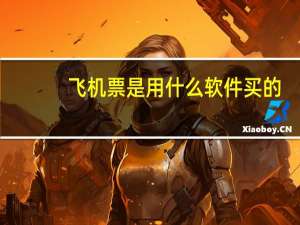 飞机票是用什么软件买的