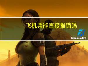 飞机票能直接报销吗