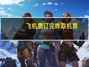 飞机票订完咋取机票