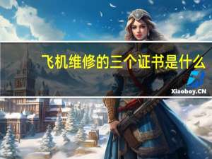 飞机维修的三个证书是什么