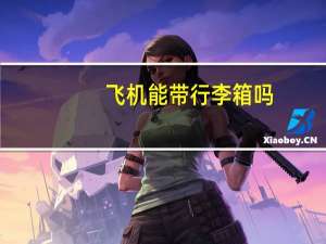 飞机能带行李箱吗