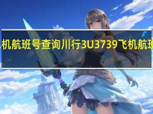 飞机航班号查询川行3U3739 飞机航班号查询