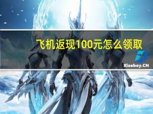飞机返现100元怎么领取