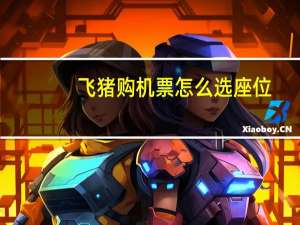 飞猪购机票怎么选座位