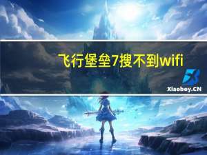 飞行堡垒7搜不到wifi（飞行堡垒wifi功能消失了）