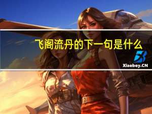 飞阁流丹的下一句是什么