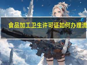 食品加工卫生许可证如何办理流程（食品加工卫生许可证如何办理）