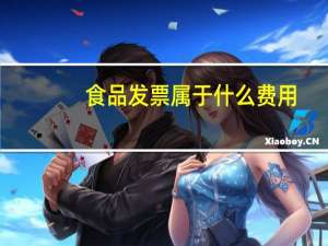 食品发票属于什么费用