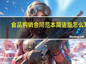 食品购销合同范本简洁版怎么写（食品购销合同范本）