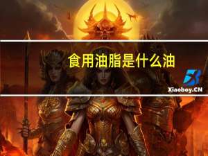 食用油脂是什么油