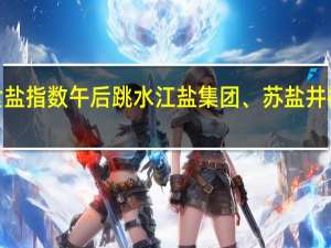 食盐指数午后跳水江盐集团、苏盐井神跌逾6%
