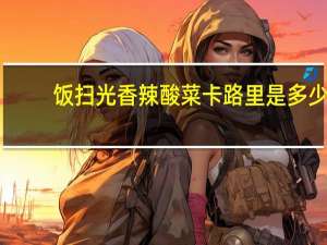 饭扫光香辣酸菜卡路里是多少