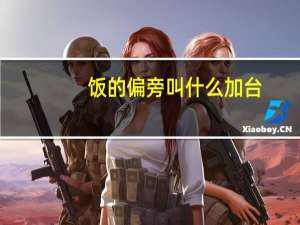饭的偏旁叫什么加台（饭的偏旁叫什么）