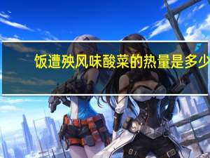 饭遭殃 风味酸菜的热量是多少