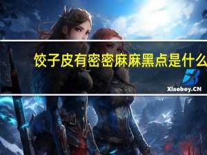 饺子皮有密密麻麻黑点是什么