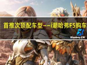 首推次顶配车型——i潮 哈弗F5购车手册