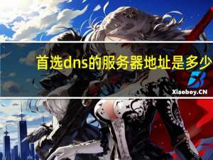 首选dns的服务器地址是多少