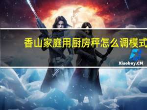 香山家庭用厨房秤怎么调模式