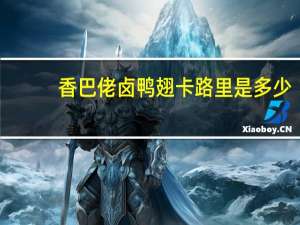 香巴佬 卤鸭翅卡路里是多少