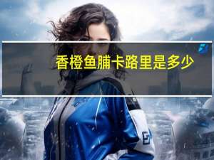 香橙鱼脯卡路里是多少