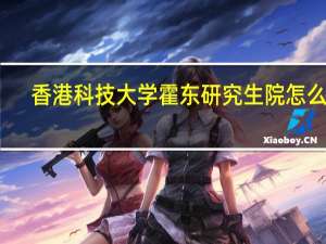 香港科技大学霍东研究生院怎么样