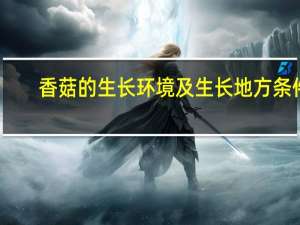 香菇的生长环境及生长地方条件