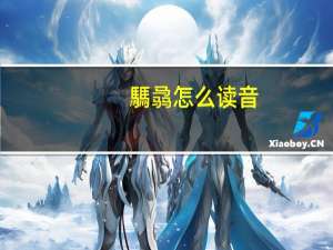騳骉怎么读音（騳骉怎么读）
